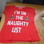 Ladies Christmas T - Shirt for Sale Image 2