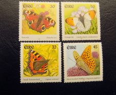 Irish Stamp set 2000.Fauna and Flora.Native Butterflies.