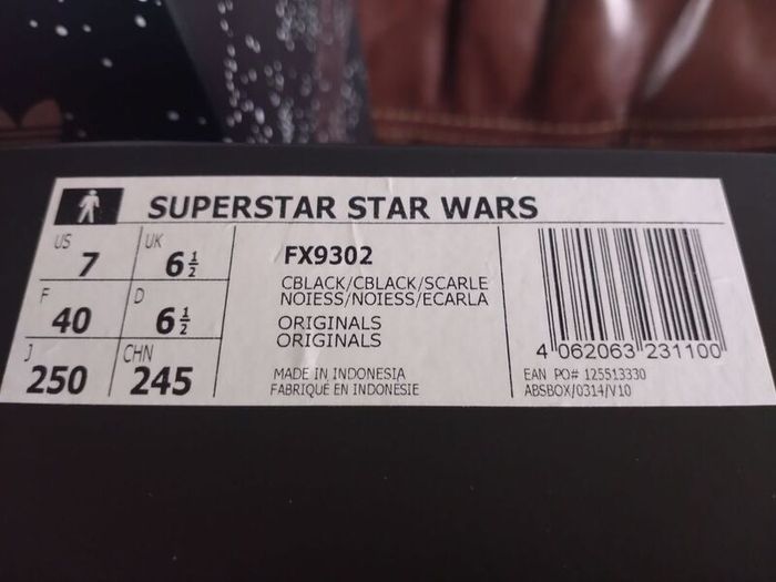 Adidas Superstar Star Wars Darth Vader Trainers Very Very Rare New Boxed