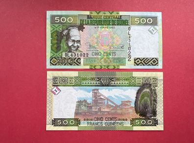 Guinee  500 Francs  2015.  ( uncirculated )pick 39b