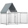 Walk In Chicken Run, Large Galvanized Chicken Coop Hen House Poultry Coops Cages Rabbit Hutch Metal Enclosure with Water-Resist Cover for Outdoor 200 x 105 x 172cm (FREE SHIPPING) Image 2