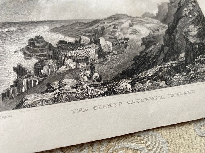 Antique print Giants Causeway