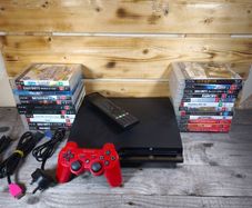 playstation 3 slim 120gb plus 23 games
