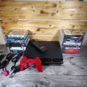 playstation 3 slim 120gb plus 23 games