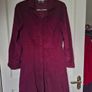 Burgundy Chord Dress Image 2