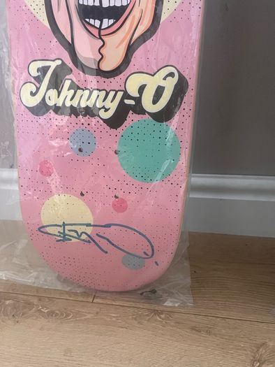 Jackass cast signed skateboards