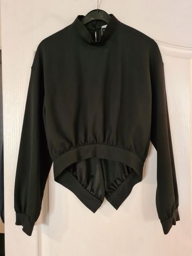 Zara Black open back Blouse, S