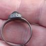 Medieval Nomad Green Garnet Bronze Ring 9th-13th AD Image 9