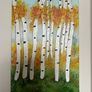 Birch trees painting Image 3