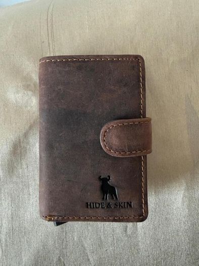 Leather card holder wallet - brand new