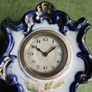 Antique French Mantel Clock, Hand Painted Porcelain Clock (works well) Image 4