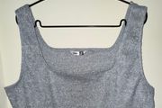 Pep&amp;Co Grey Ribbed Cropped Tank Top