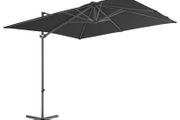 Cantilever Umbrella Cantilever Umbrella with Steel Pole Anthracite 250x250 cm