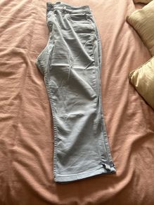 women's cropped pale blue size 16 summer jeans