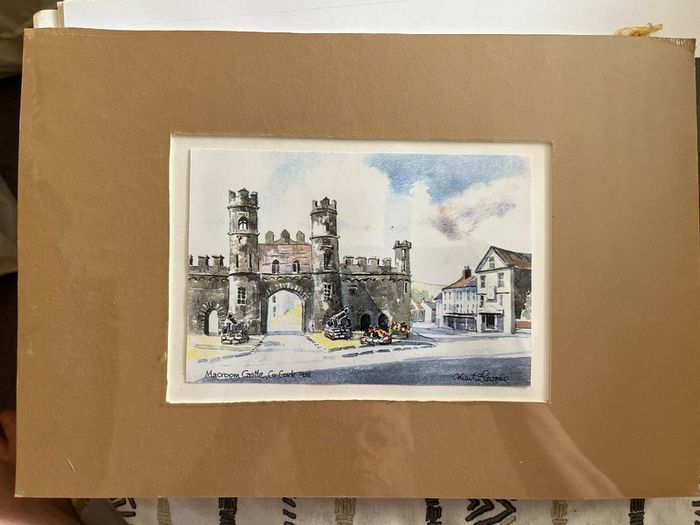 Macroom Castle, Co. Cork - Mounted art print