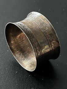 1919 Antique George V Sterling Silver Napkin Ring