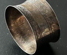 1919 Antique George V Sterling Silver Napkin Ring