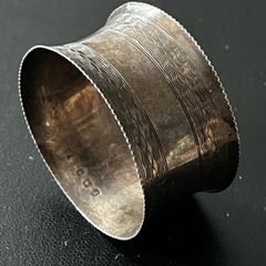 1919 Antique George V Sterling Silver Napkin Ring