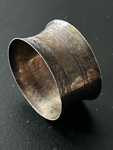 1919 Antique George V Sterling Silver Napkin Ring