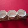 Fiesta Joy Acacia Paddle Tray with Dip Bowls Image 6
