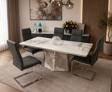 Sintered Stone dining table and chairs (Brand new)