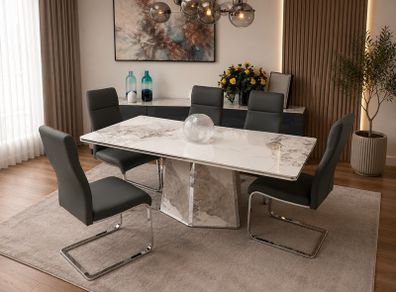 Sintered Stone dining table and chairs (Brand new)