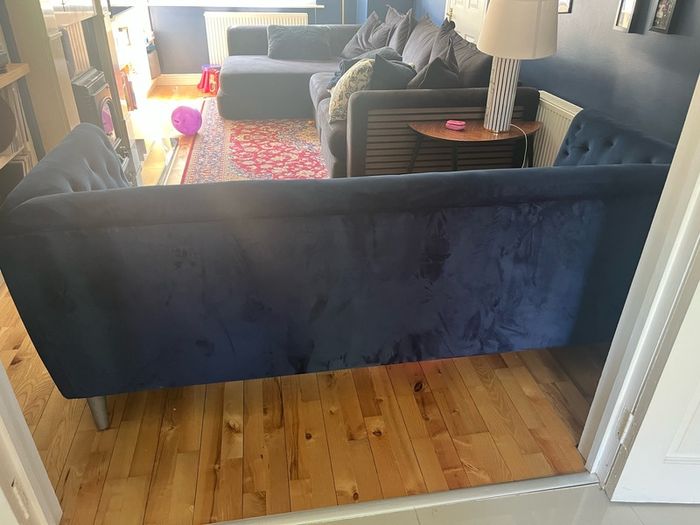 Velvet sofa