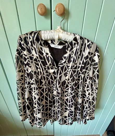 Summum long-sleeved flowy blouse