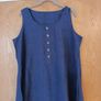 Navy  Sleevless Dress/Long Top.  S.XL- 14. New  - No Tag. Image 2