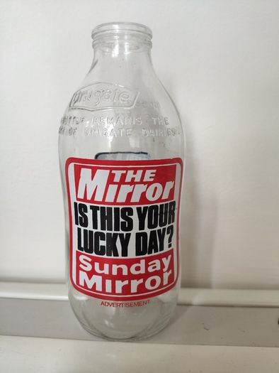 1986 Unigate Milk bottle - The Mirror