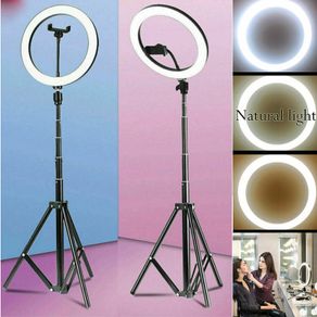 10" LED Ring Light Photographic Selfie Ring Lighting with Stand for Smartphone Youtube Makeup Video Studio Tripod Ring Light