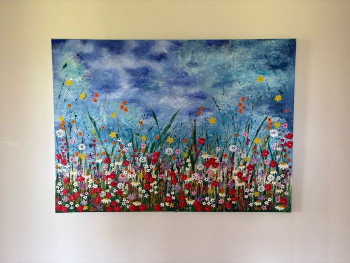 Happy Blossoms Painting