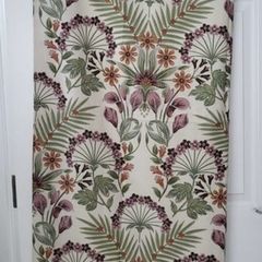 Floral curtains