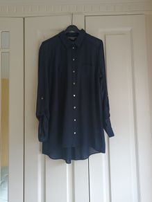 Navy Blouse BNWOT