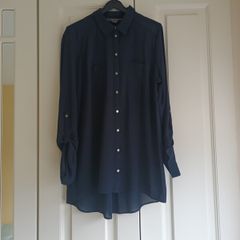 Navy Blouse BNWOT