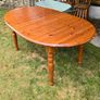 Very Solid 5Ft+ Oval Extendable Pine Kitchen Dining Table - Can Deliver Image 2