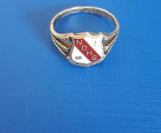 silver ring.