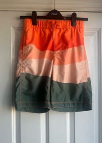 Gap Orange Colourblock Swim Boardshorts - age 12