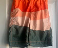 Gap Orange Colourblock Swim Boardshorts - age 12