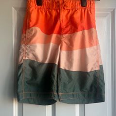 Gap Orange Colourblock Swim Boardshorts - age 12