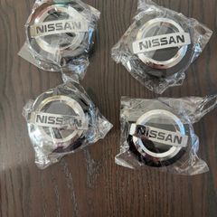 Set of 4 hub covers, for Nissan 60 mm wheel hubs