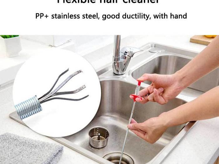 Drain Snake, Drain Cleaner Snake (Sticks) Clog Remover - Tools Household for Kitchen Sink (new)