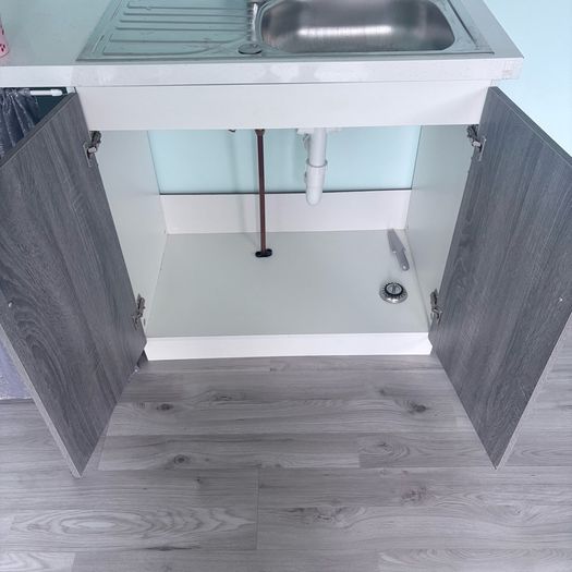 Sink, cabinet with counter top
