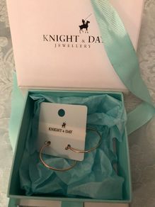 Knight & Day rose gold earrings