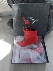 Ankle boots RED