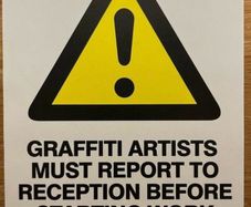 Bansky Sticker "Graffiti Artists" original with Fasson Backing