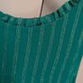 Sezane 100% silk green dress Image 3