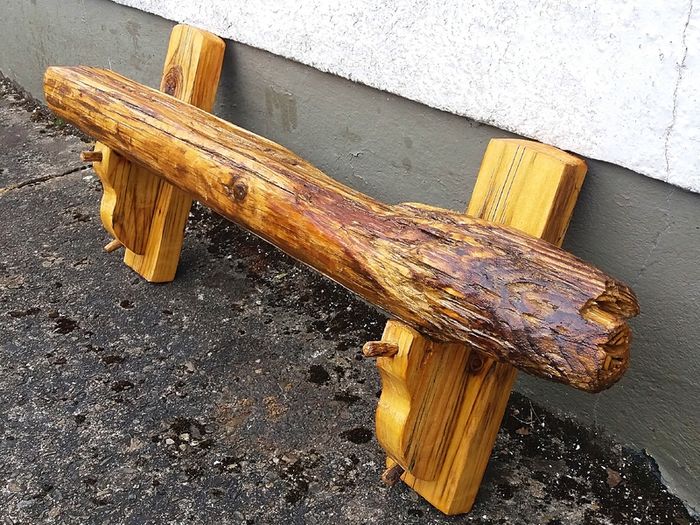 Rustic Driftwood stove mantle / shelf
