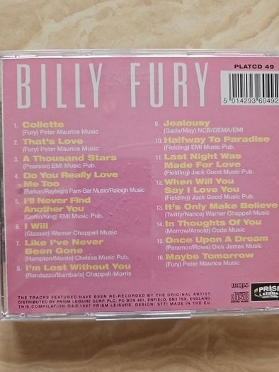 Billy Fury CD - 16 Greatest Hits