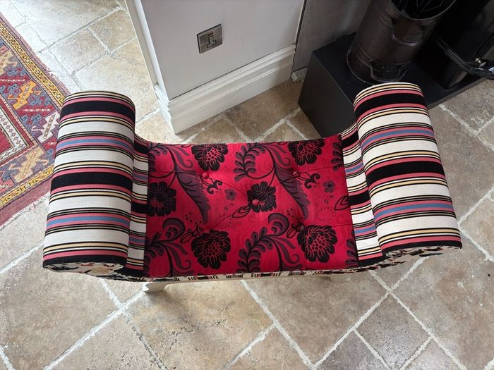 Colourful bench / chaise lounge